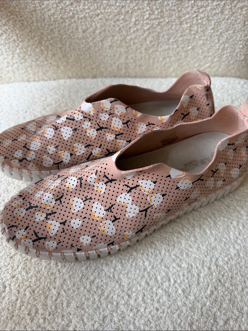 Ilse Jacobsen Tulip Slip-On Flats - Size 40 (EU) pink/peach/rose size 9